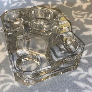 Partylite Crystal Castle tea light holder